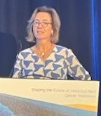 Prof Jo Patterson presenting at Australia New Zealand Head and Neck Cancer Conference
